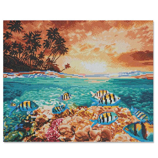 diamond village fish box Deluxe Dog Boxes | D Style Dog a lighted porcelain village building from the Plymouth Corners collection Ocean Fish Diamond Art Kit